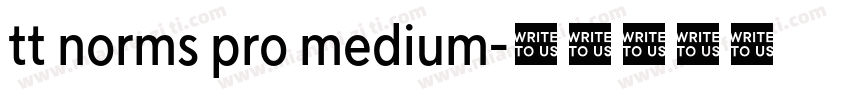 tt norms pro medium字体转换